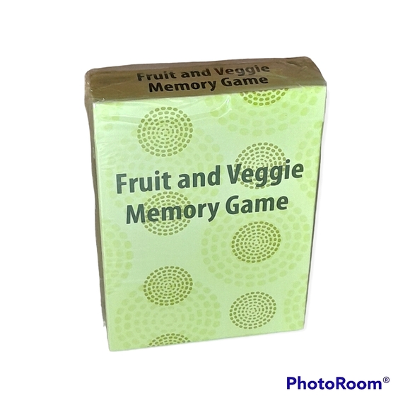 Fruit and Veggie English and Spanish Memory Card Game, Factory Sealed - Picture 2 of 3